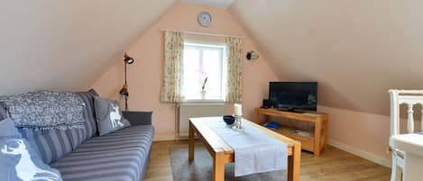 TV, fireplace, stereo