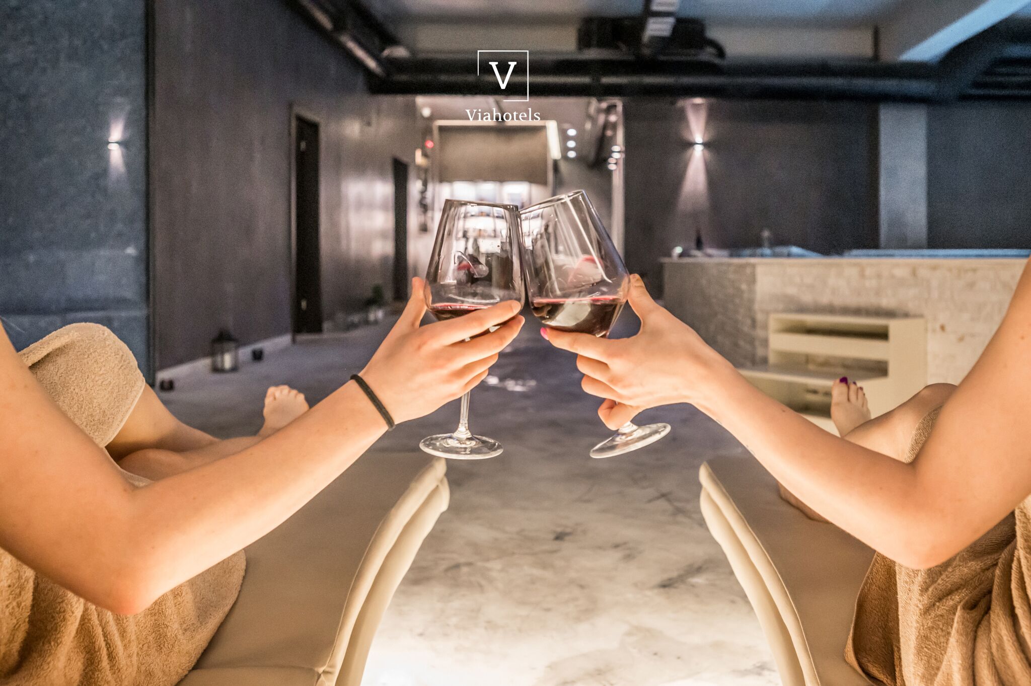 Espace de soins pour les couples, sauna, bain à remous, hammam