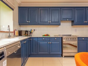 Dishwasher, high chair, cookware/dishes/utensils