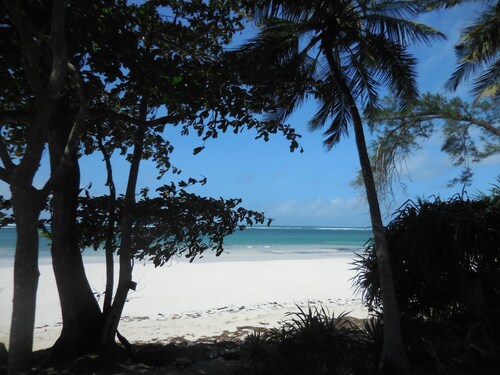 Ocean Front Beach Chalet with sandy beach, Room with seaview