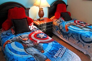4 bedrooms, iron/ironing board, WiFi, bed sheets