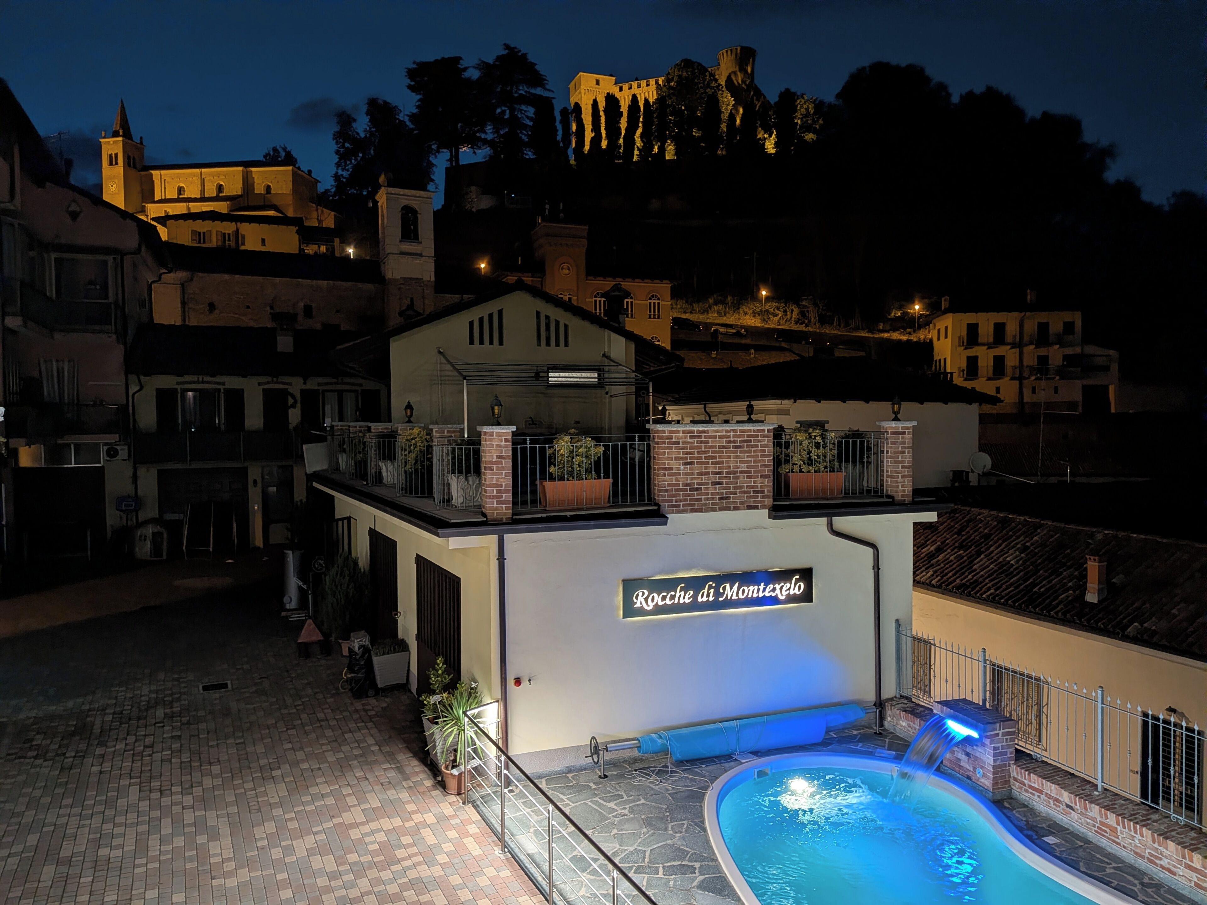 Una piscina riscaldata