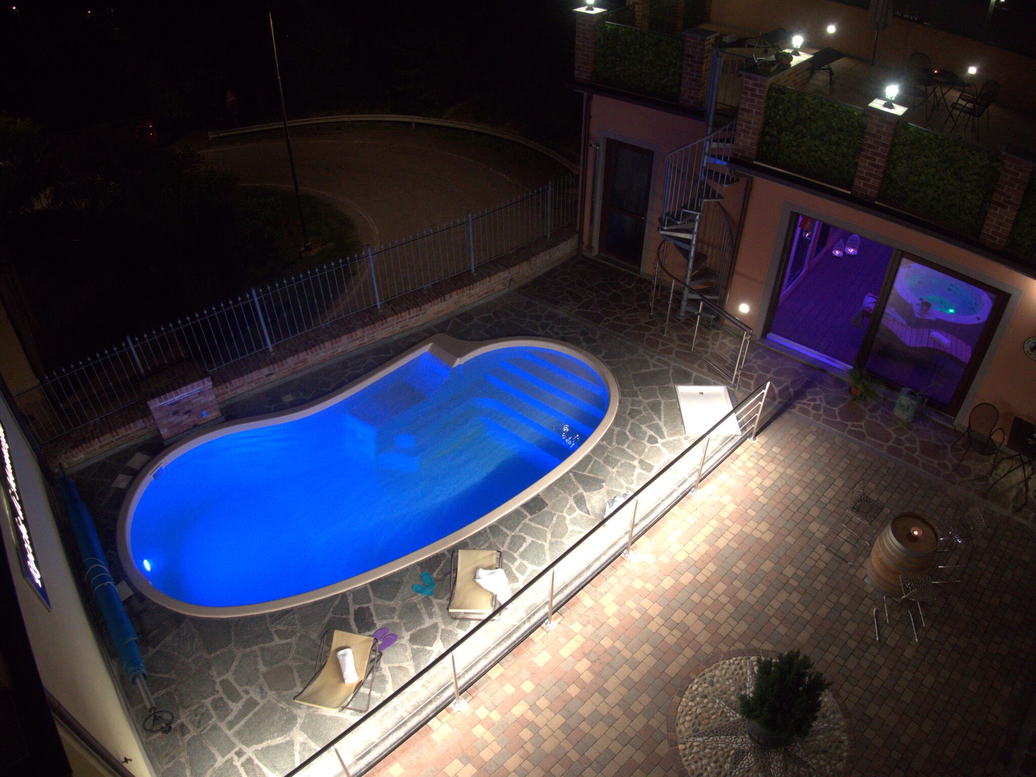 Una piscina riscaldata