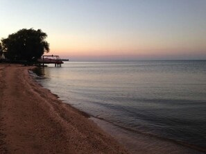 Accommodatie ligt op het strand