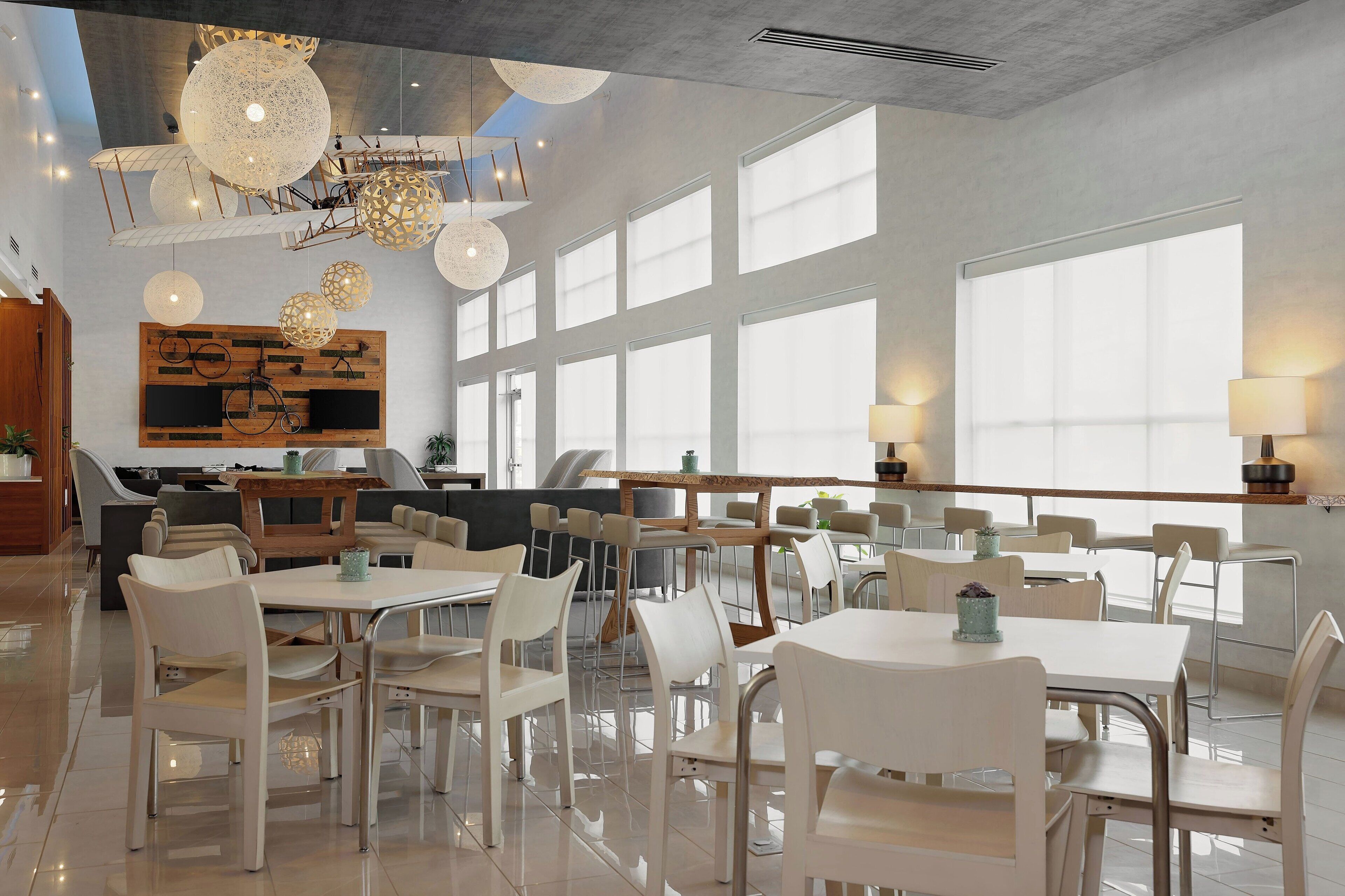 Ókeypis morgunverðarhlaðborð daglega