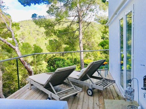 Spacieux appartement avec grande terrasse  entre mer et pinède