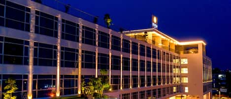 Front of property – evening/night