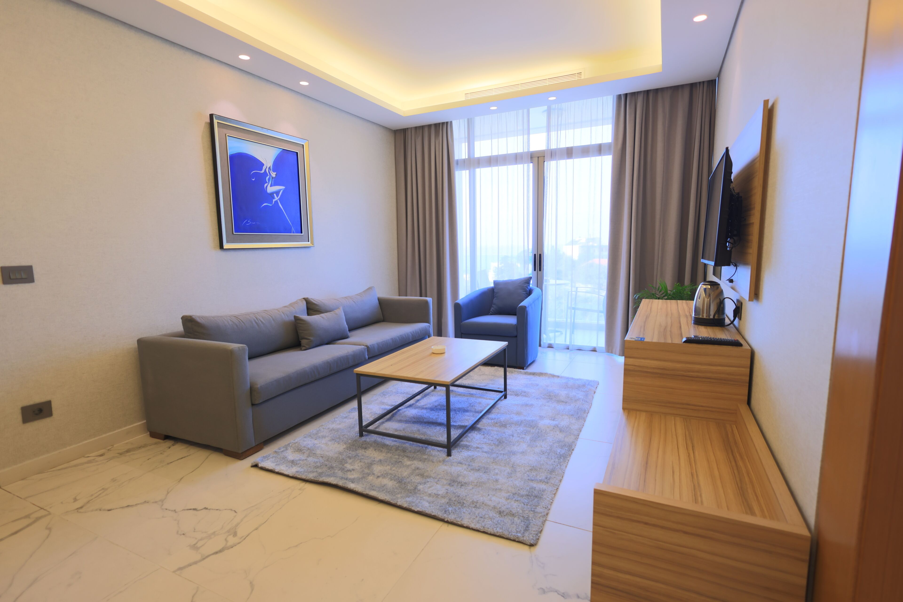 Familien-Suite | Wohnbereich | Fußbodenheizung