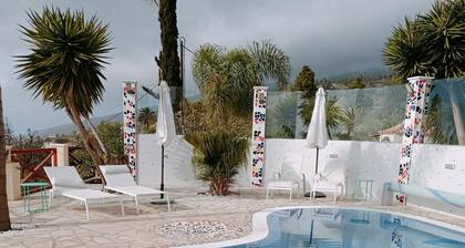 Villa with spectacular sea views, heated saltwater pool, dreamlike garden