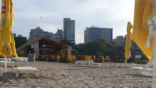 Na praia 