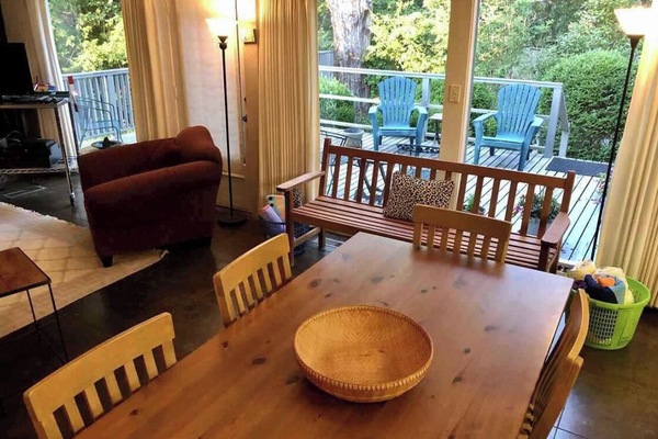 Downstairs dining area