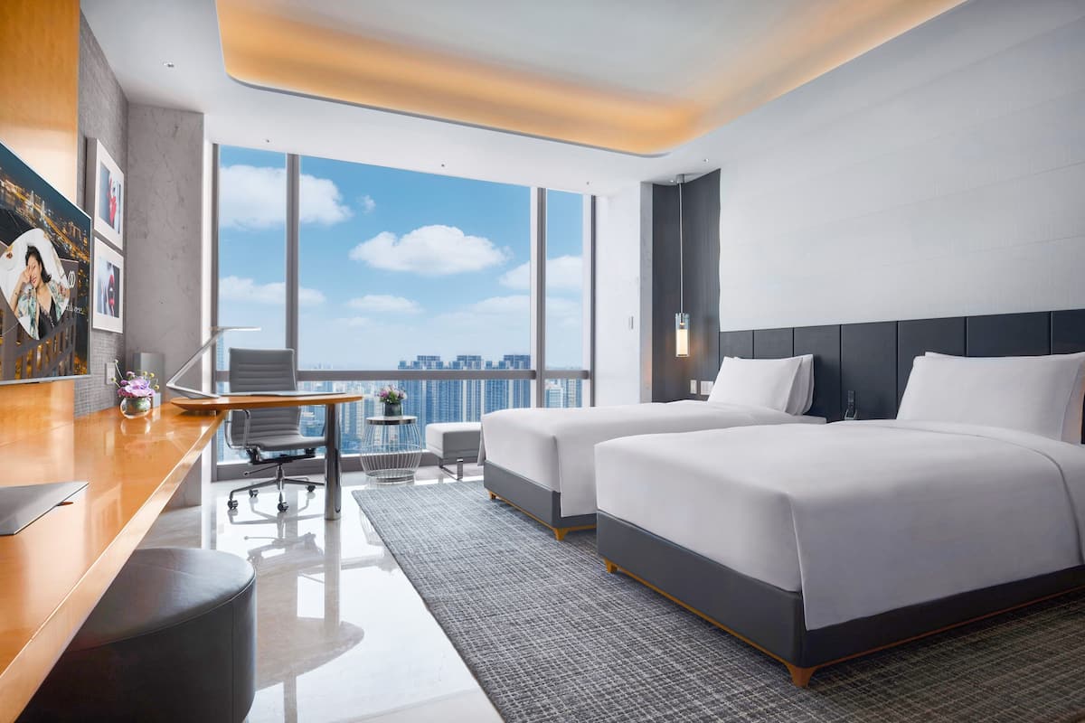 Luxury Room, 2 Twin Beds, City View | Down comforters, minibar, in-room safe, desk