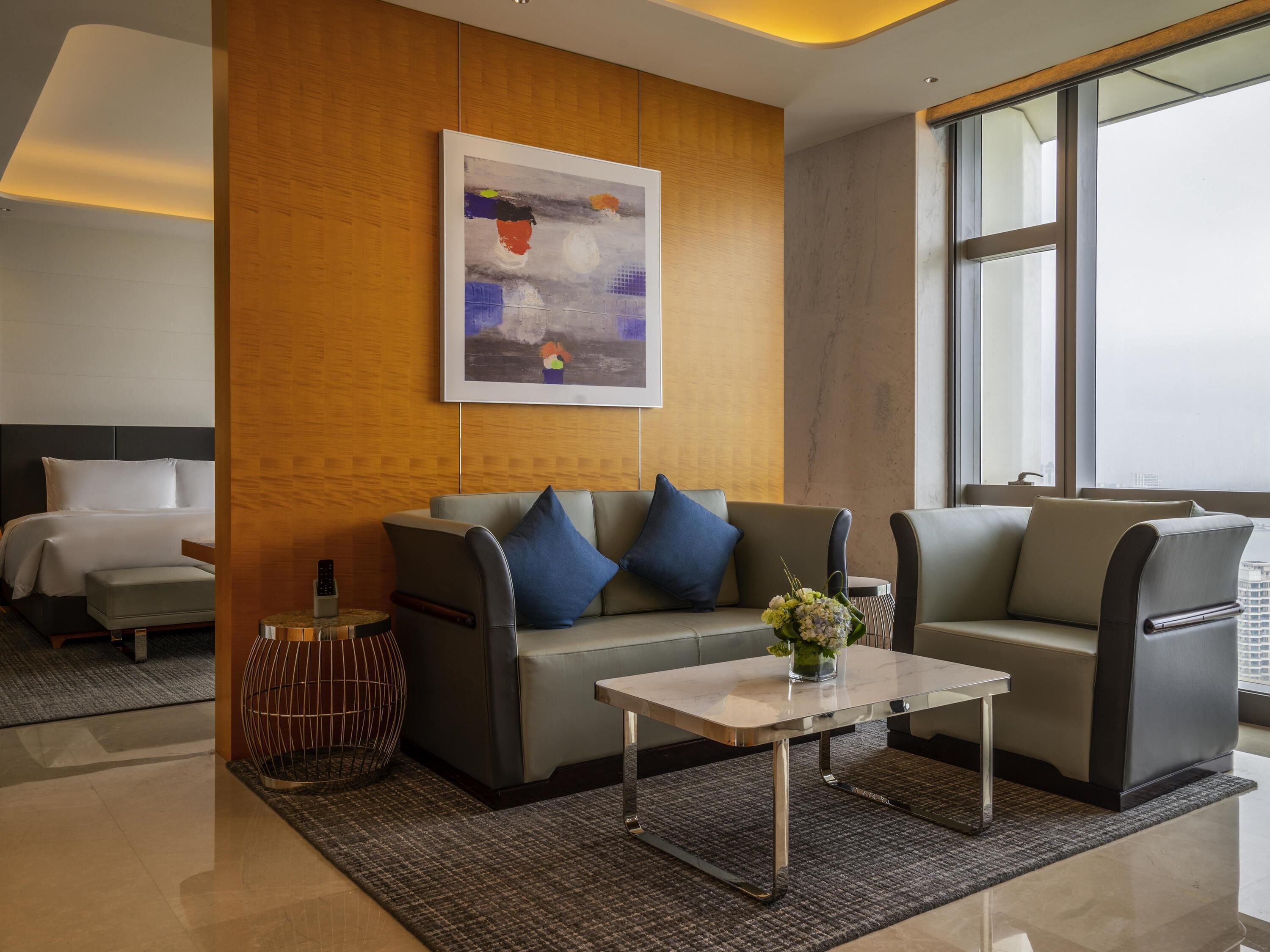 JUNIOR SUITE, Club Millesime Access,1 King Bed,  Ocean View | Down comforters, minibar, in-room safe, desk