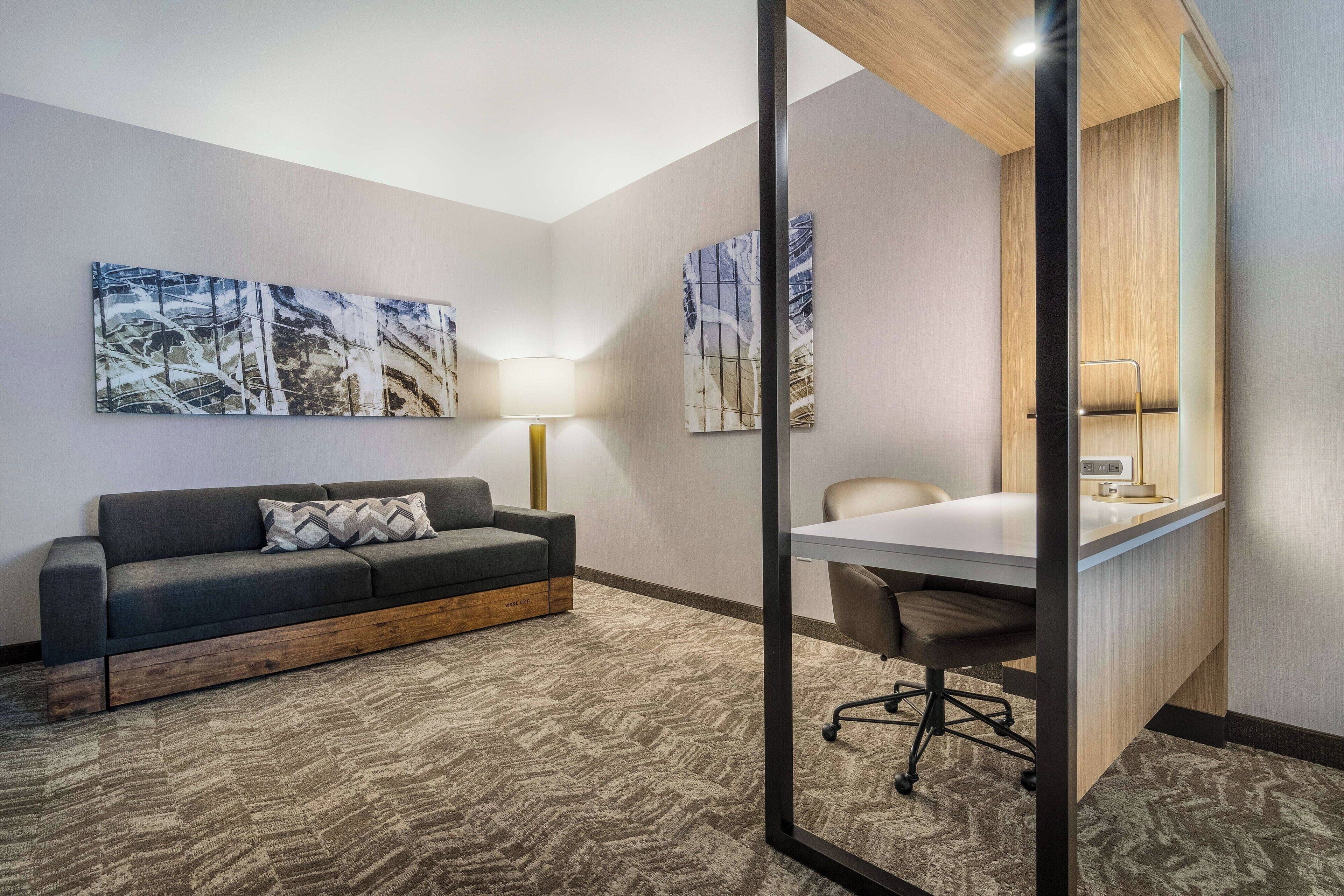 studio suite, 1 king bed, non smoking | 1 bedroom, desk, laptop workspace, blackout curtains