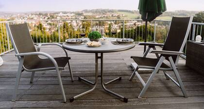 Komfort-Ferienwohnung mit großer Dachterrasse und Panoramablick
