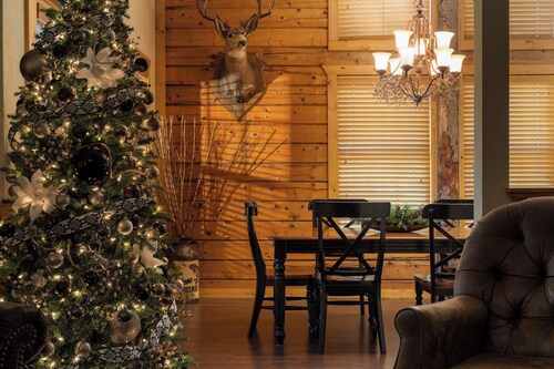 Family Getaway Cabin with Screened Balcony & Fireplace - Heart of Branson