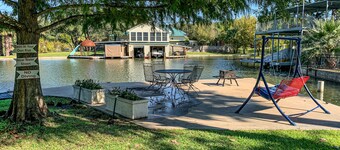 Charming dog-friendly lakefront home with lake view, dock, & washer/dryer