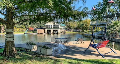 Charming dog-friendly lakefront home with lake view, dock, & washer/dryer