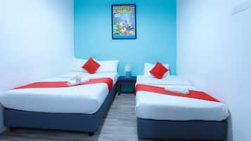 Premium bedding, minibar, desk, laptop workspace