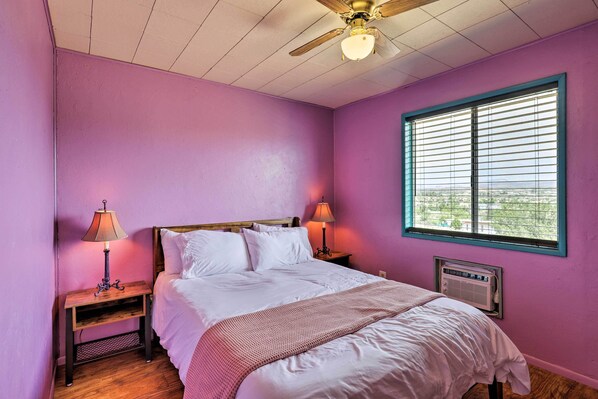 2 bedrooms, iron/ironing board, travel crib, free WiFi