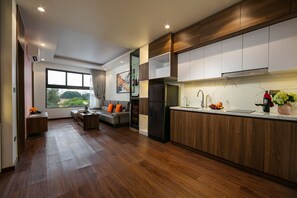 Habitación familiar doble | Cocina básica privada | Frigorífico