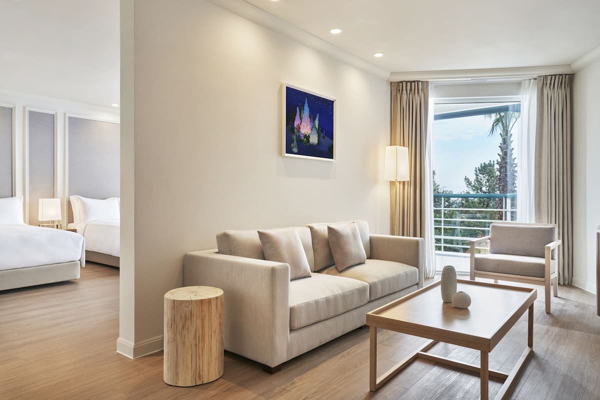 1 habitación y ropa de cama de alta calidad