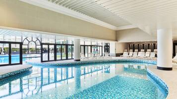 2 indoor pools, 2 outdoor pools, pool cabanas (surcharge), pool loungers