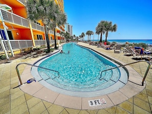 A heated pool