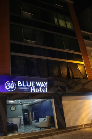Front of property – evening/night