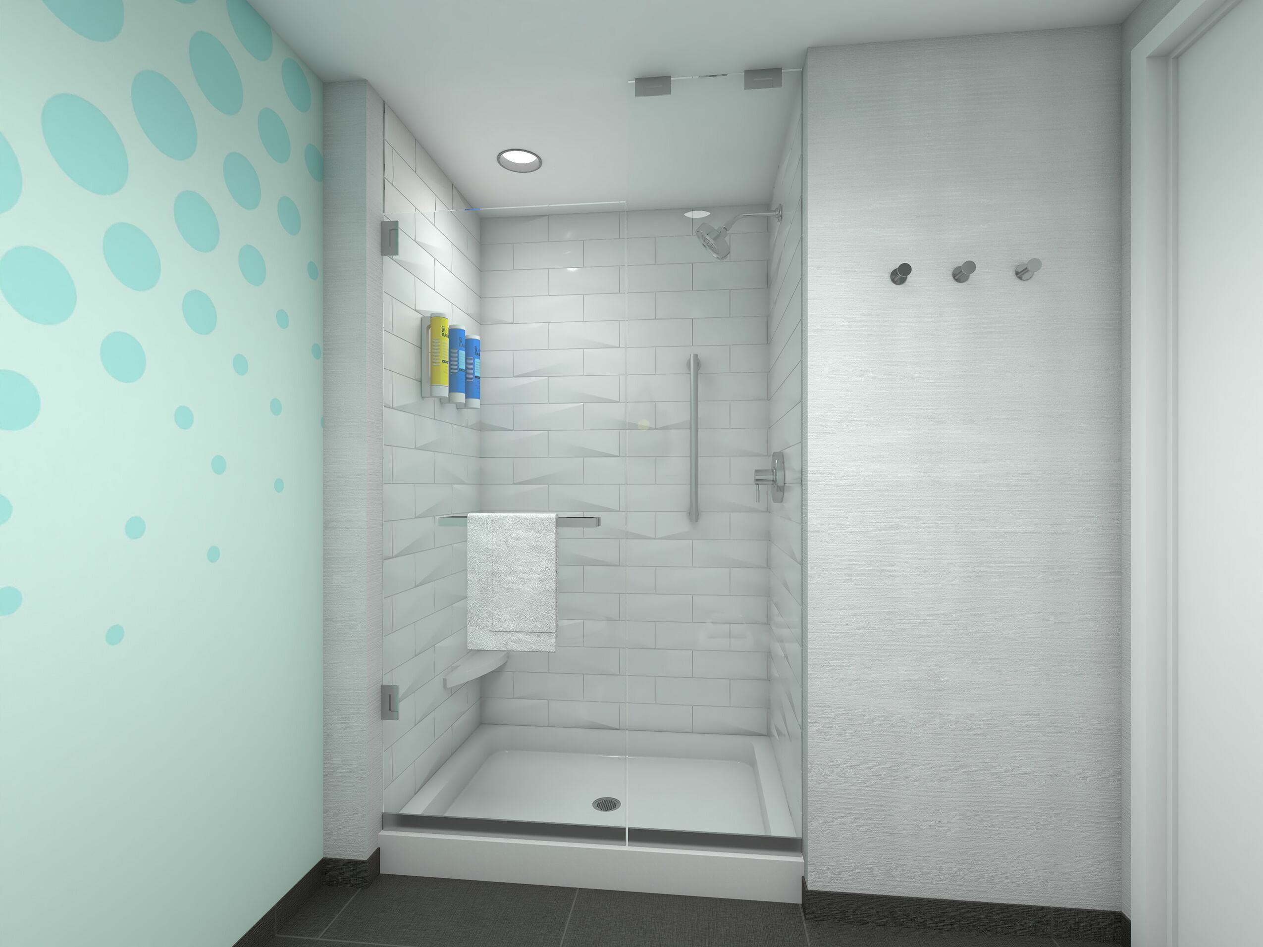 free toiletries, hair dryer, towels, soap