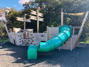 Cabin | Children's area - Stunning 3-bed Hot Tub Lodge, Northumberland (Morpeth)