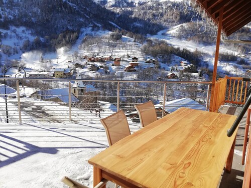 Gîtes 2+3 - 20P- 8 rooms cosy- Sauna- Panoramic balconies