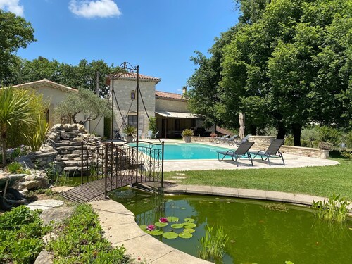 Stone house with swimming pool