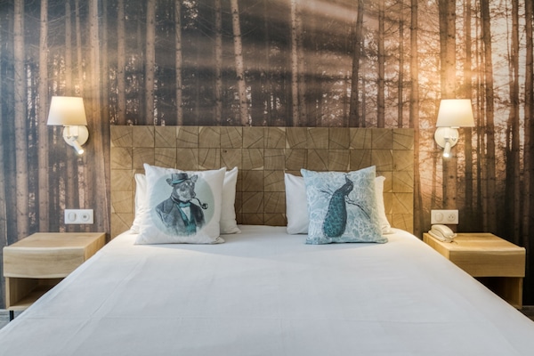 1 habitación y ropa de cama hipoalergénica