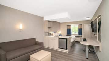 Blackout drapes, iron/ironing board, free WiFi, bed sheets