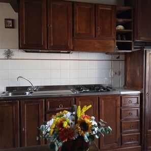 Cookware/dishes/utensils - Michelozzo Apartment at the Tuscan Country Resort (Montepulciano, Siena)