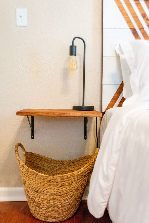 2 bedrooms, blackout curtains, iron/ironing board, WiFi