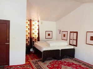 2 室のベッドルーム、WiFi、ベッドシーツ