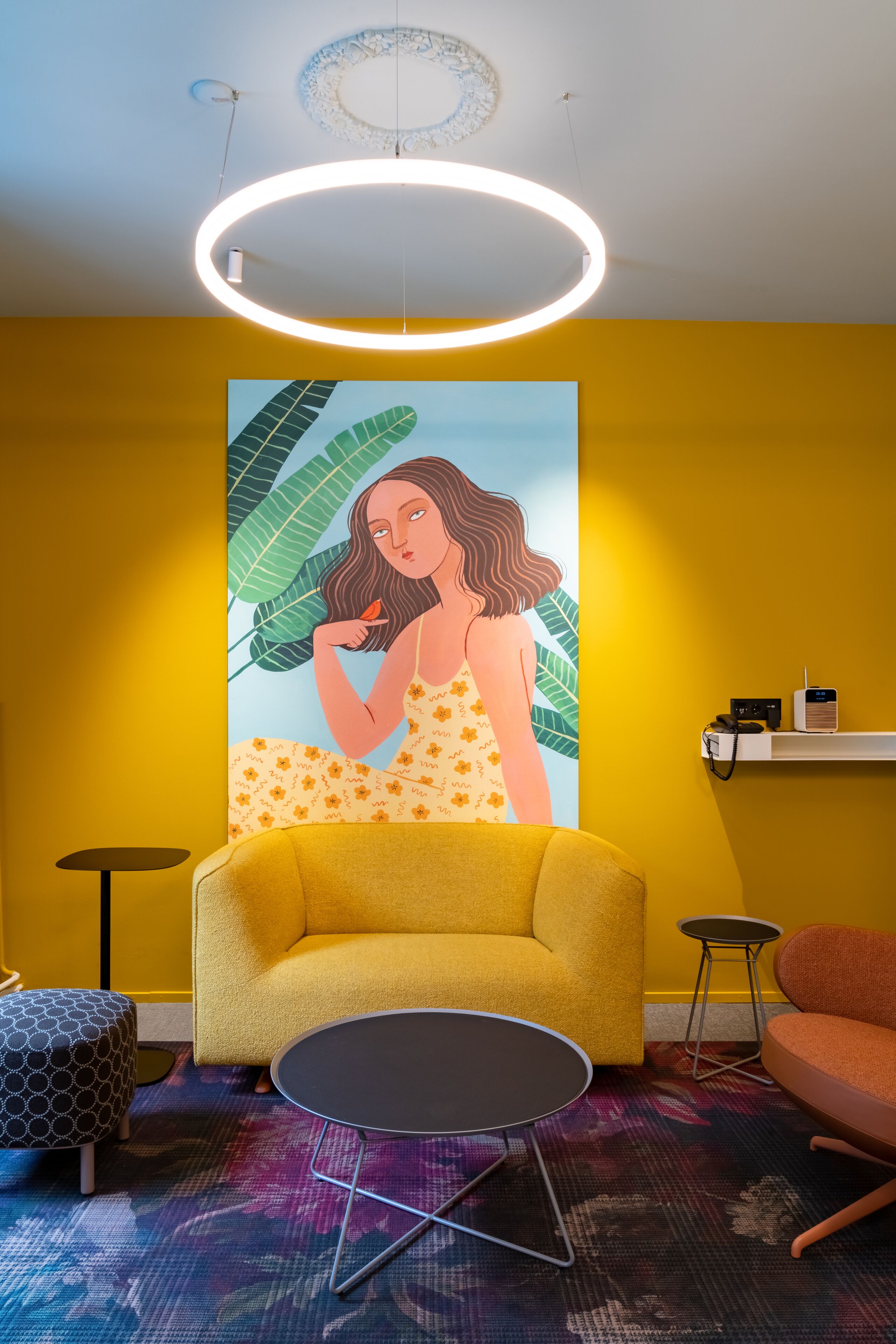 boutique pilatus suite | living area | 22-inch flat-screen tv with satellite channels, tv