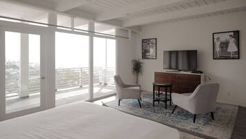 Classic Hollywood View Room | Literie de qualité supérieure, surmatelas