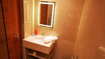 Towels, soap, toilet paper