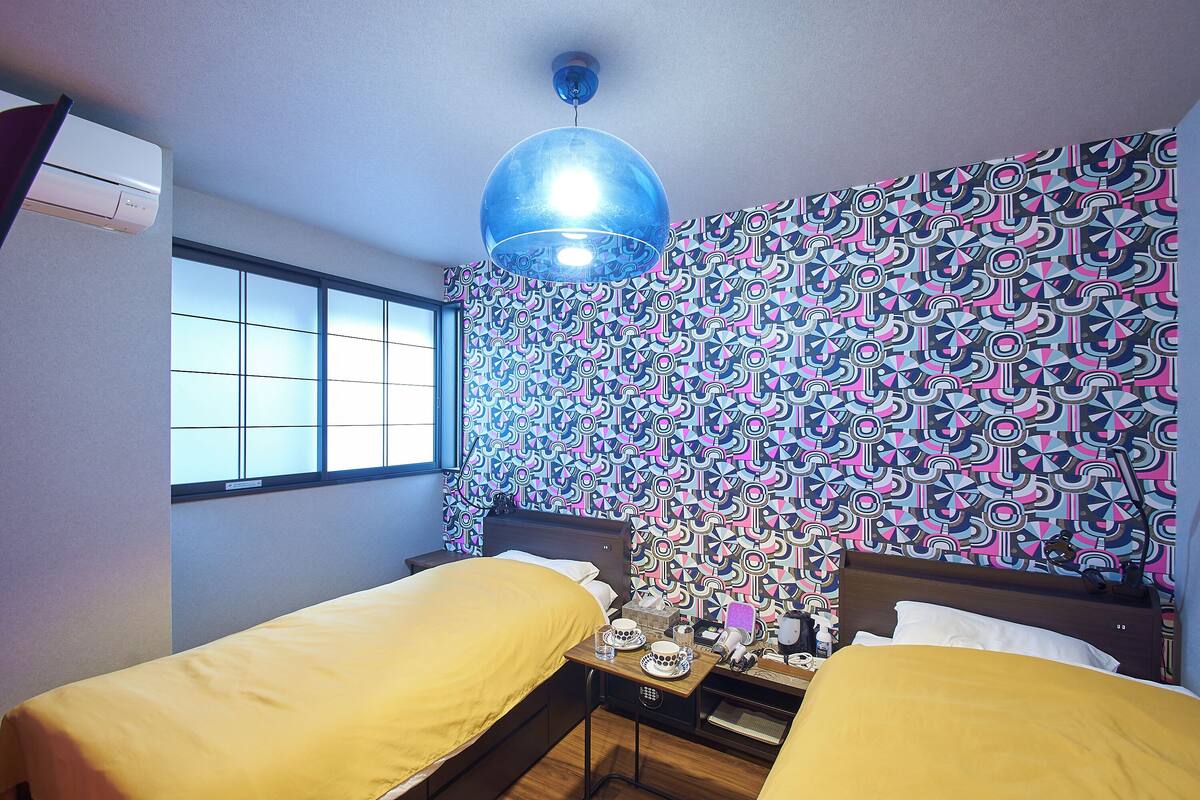 In-room safe, individually decorated, laptop workspace