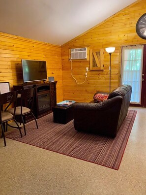 TV, fireplace, DVD player