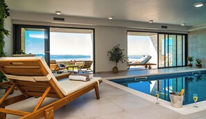 Indoor pool, a heated pool