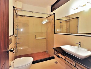 Room, 1 Bedroom, Private Pool, Garden View | Bathroom | Hair dryer
