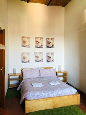 1 chambre, fer et planche à repasser