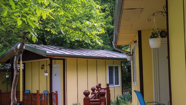 Terrace/patio - Pretty Bungalow for 2 or 3 Persons in a Lovely Area of Kamena Village (Petrich)