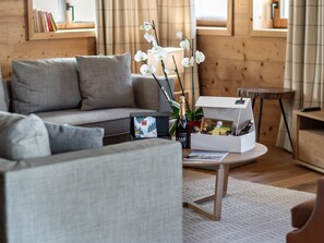 TV, fireplace - Prime Ski-In/Ski-Out Location, Modern 5-Room Apartment with Fireplace (Val-d'Isère)