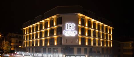 Front of property – evening/night