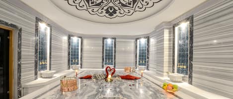 Salas de tratamiento para parejas, baño turco/hammam
